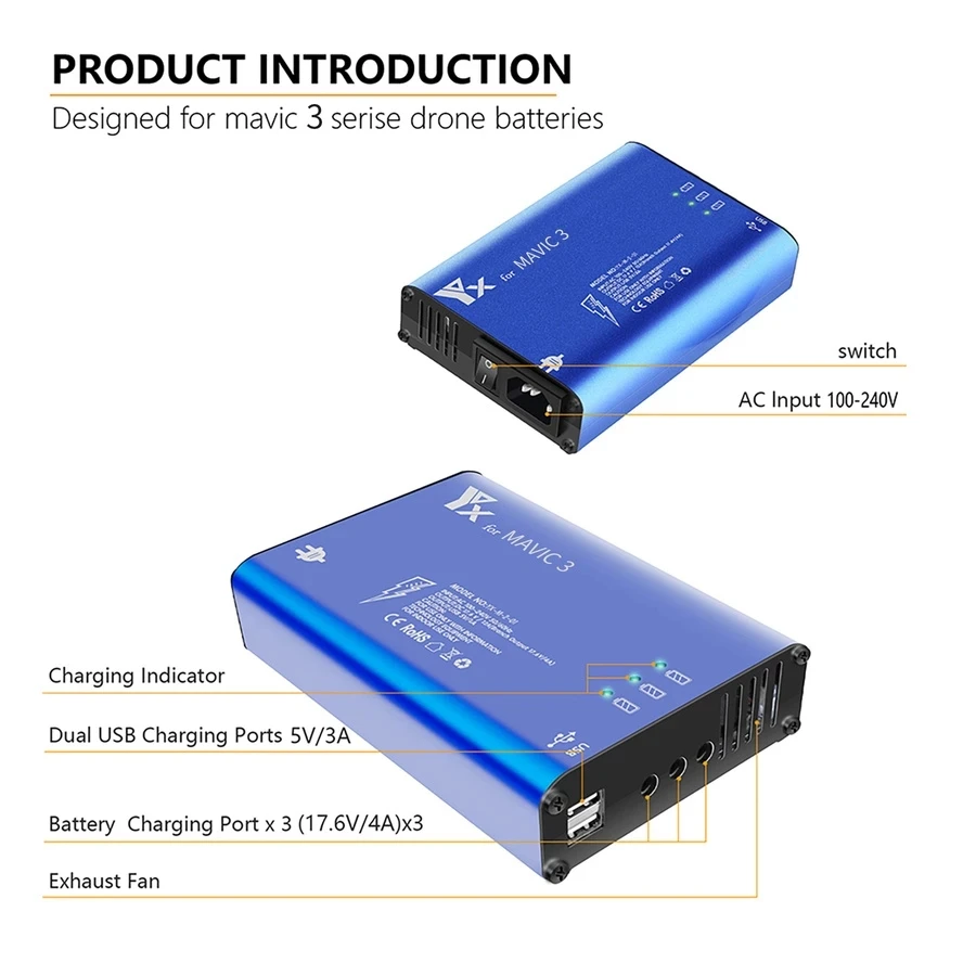 Battery Charger Hub 5in1 Charg – обзор и цена Drone Charging Hub