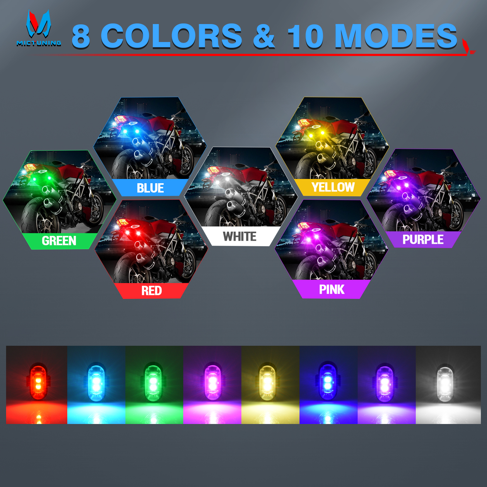 MICTUNING Wireless LED Strobe  – обзор и цена Drone Strobe Light