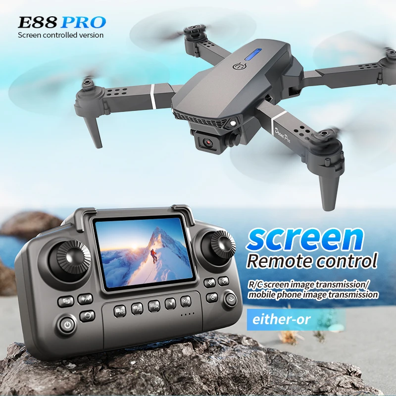 Professional E88 PRO Drone wit – обзор и цена Drone Controller Screen