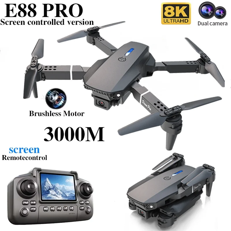 Professional E88 PRO Drone wit – обзор и цена Drone Controller Screen