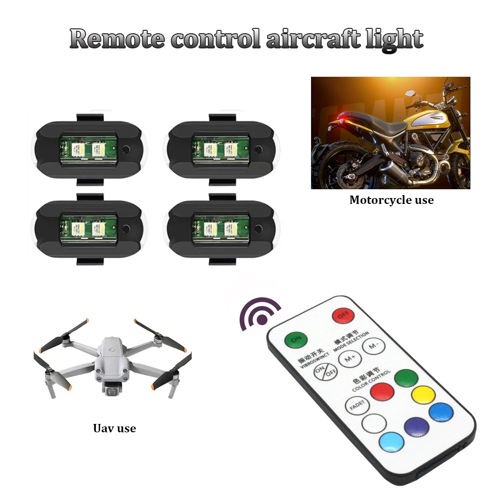 1Pcs Remote LED RGB Anti-colli – обзор и цена Drone Strobe Light