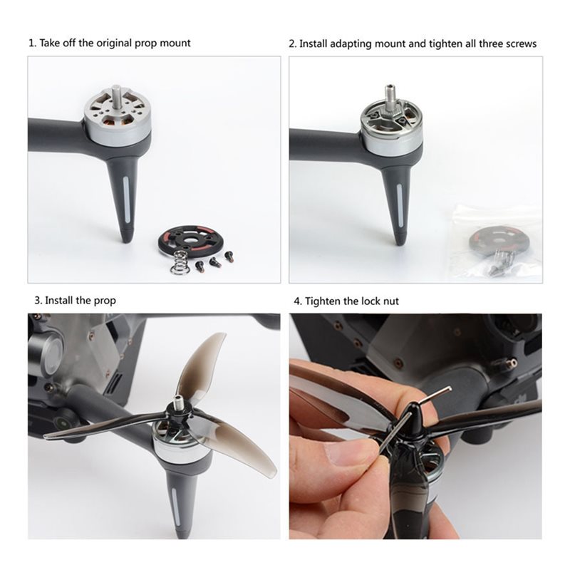 B50B-Motor Plate Adapter 4Pcs  – обзор и цена Drone Propeller Holder