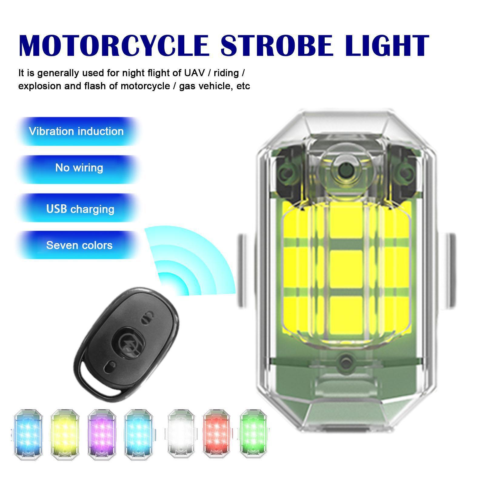 1/2/4Pc Remote Motorcycle Ligh – обзор и цена Drone Strobe Light