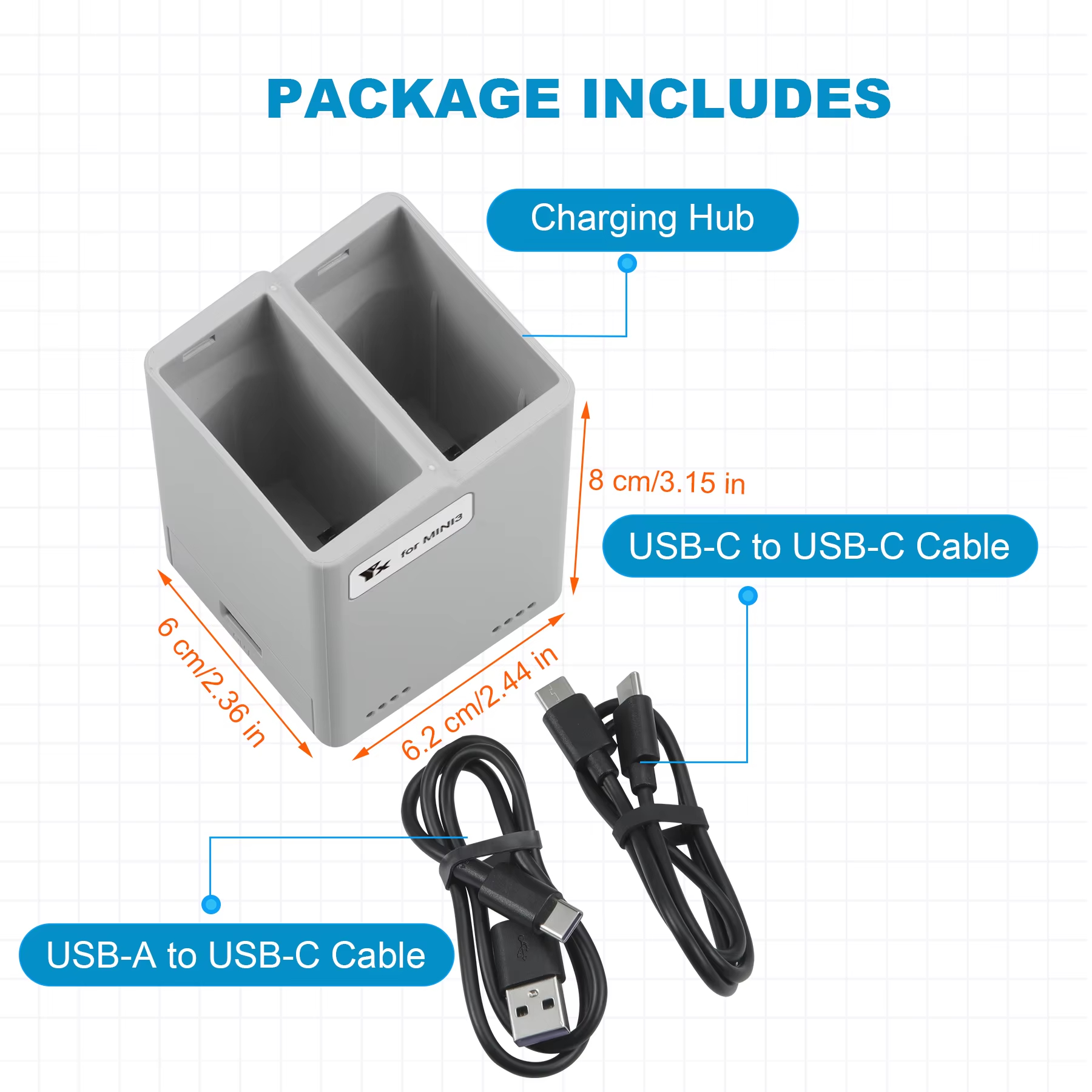 For DJI Mini 3Pro/4Pro Battery – обзор и цена Drone Charging Hub
