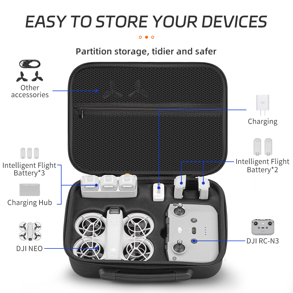 XFJI Carrying Case Compatible  – обзор и цена Drone Carrying Case